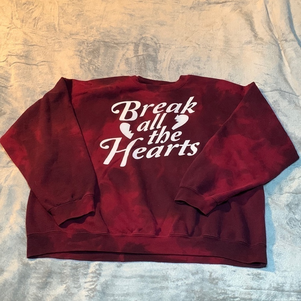 Break All The Hearts Tie-Dye Sweatshirt